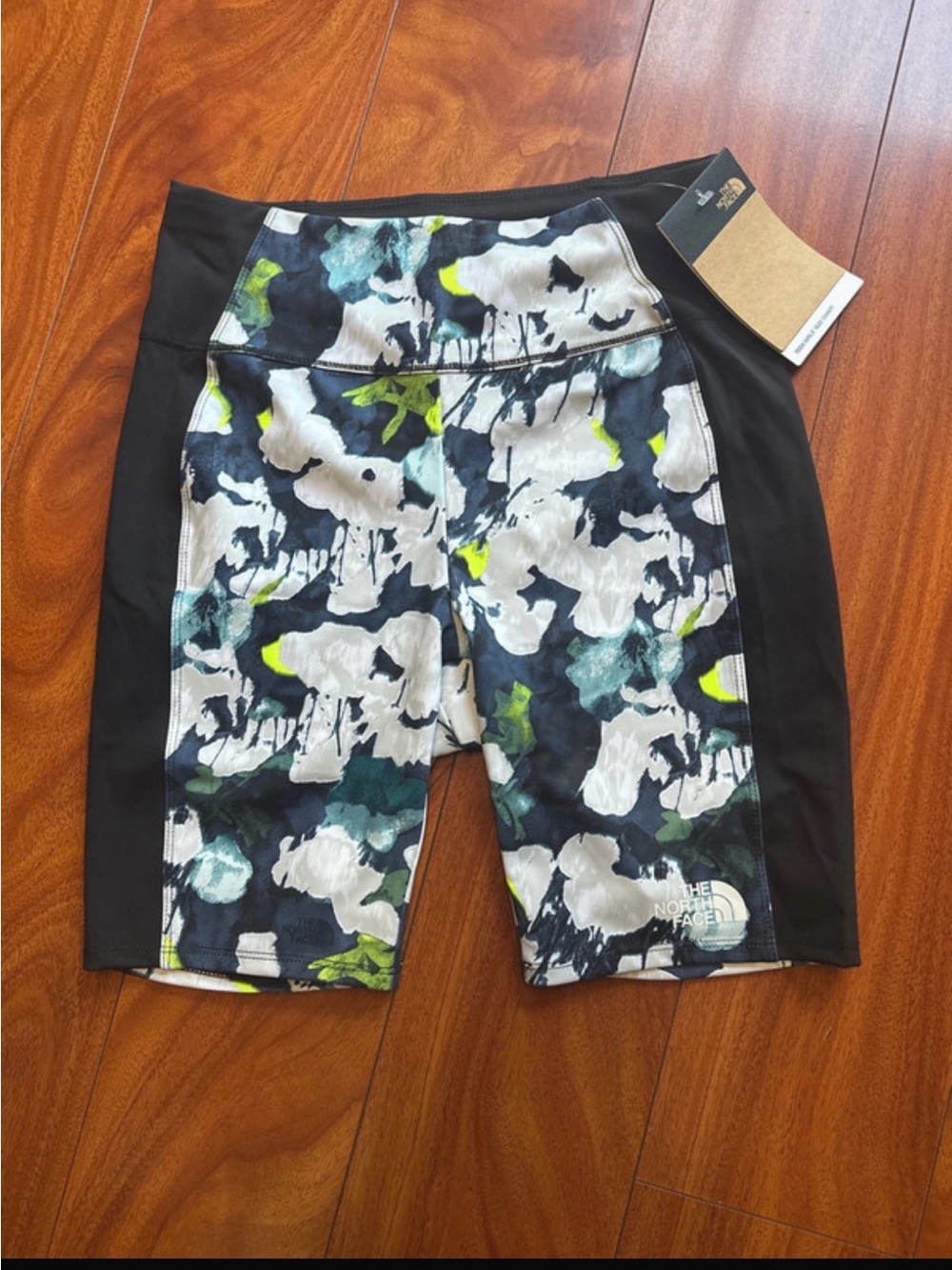 The North Face Girls short size 14-16 Black, White, see pictures